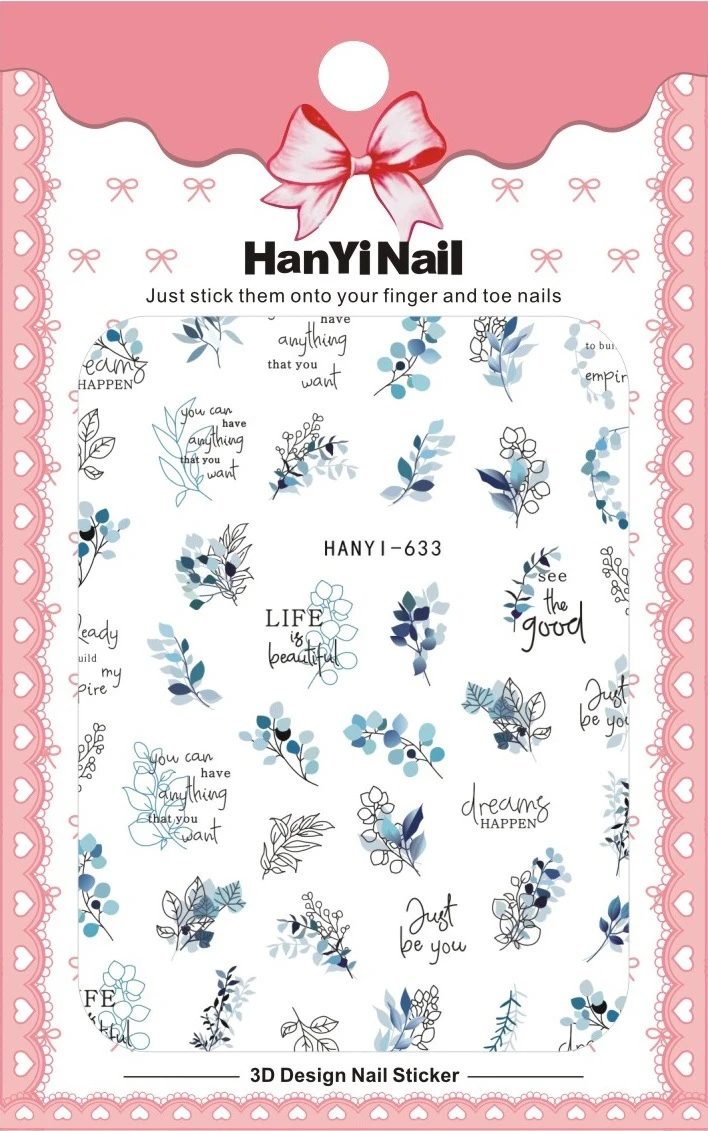 Autocollants décoratifs pour ongles, motifs fleurs, papillons, printemps, 10 pièces